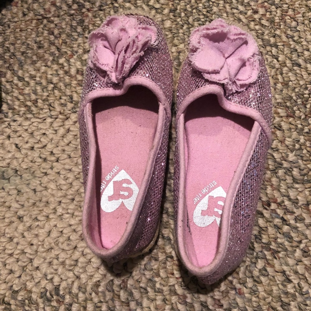 Stride rite pink toddler shoes